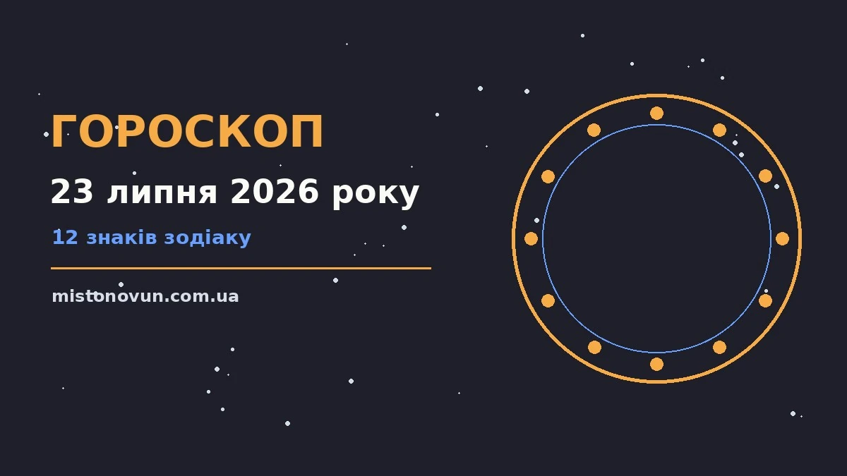 Гороскоп на 23 липня 2026 року: що підготували зорі для планів і важливих справ