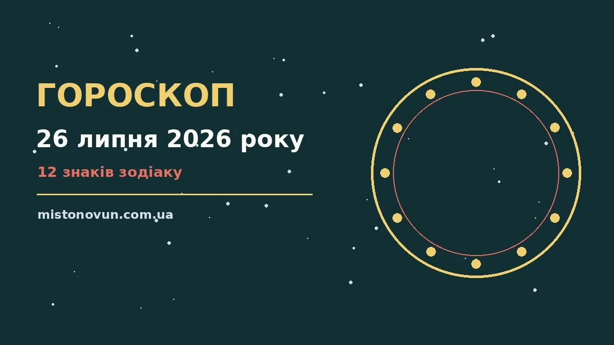 Гороскоп на 26 липня 2026 року — плани, фінанси та переговори