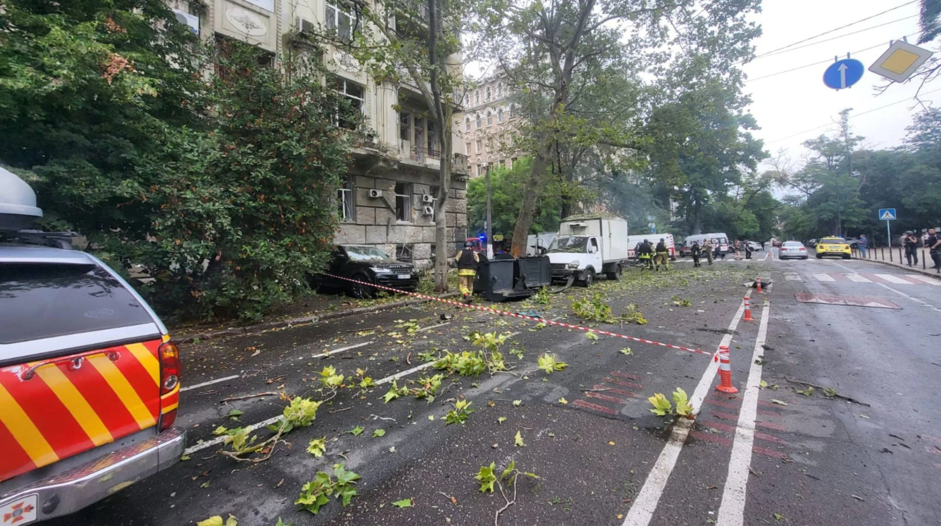 Удар РФ по центру Одеси 21 липня: четверо поранених, двоє — у лікарні
