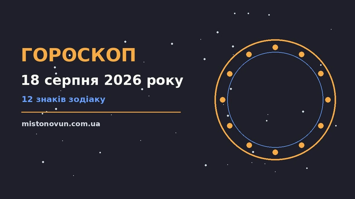 Гороскоп на 18 серпня 2026 року: що підготували зорі для планів і важливих справ