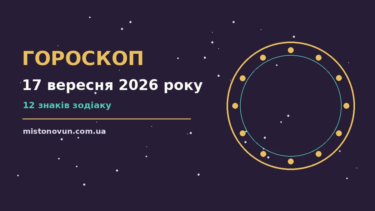 Гороскоп на 17 вересня 2026 року: що підготували зорі для планів і важливих справ