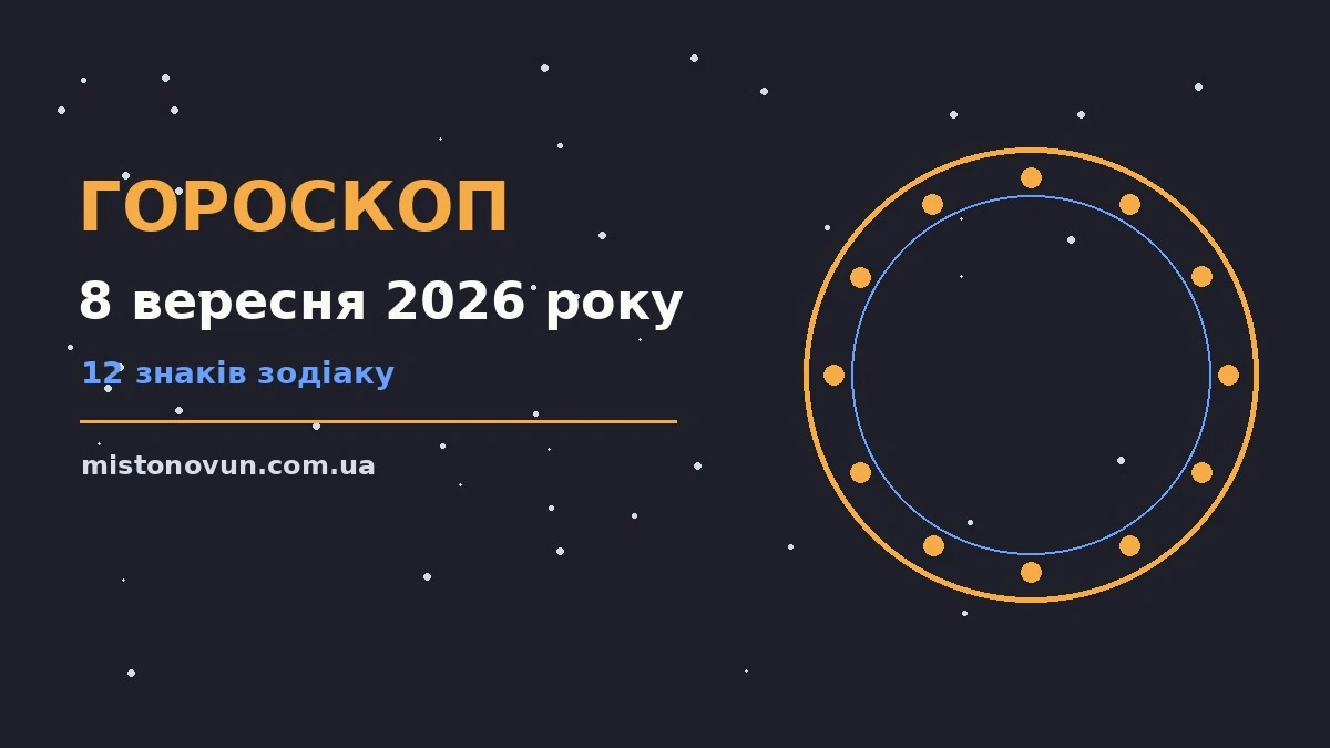 Гороскоп на 8 вересня 2026 року: що підготували зорі для планів і важливих справ
